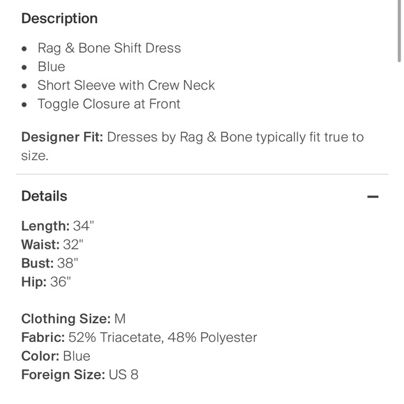 Rag & Bone dress - Picture 3 of 3